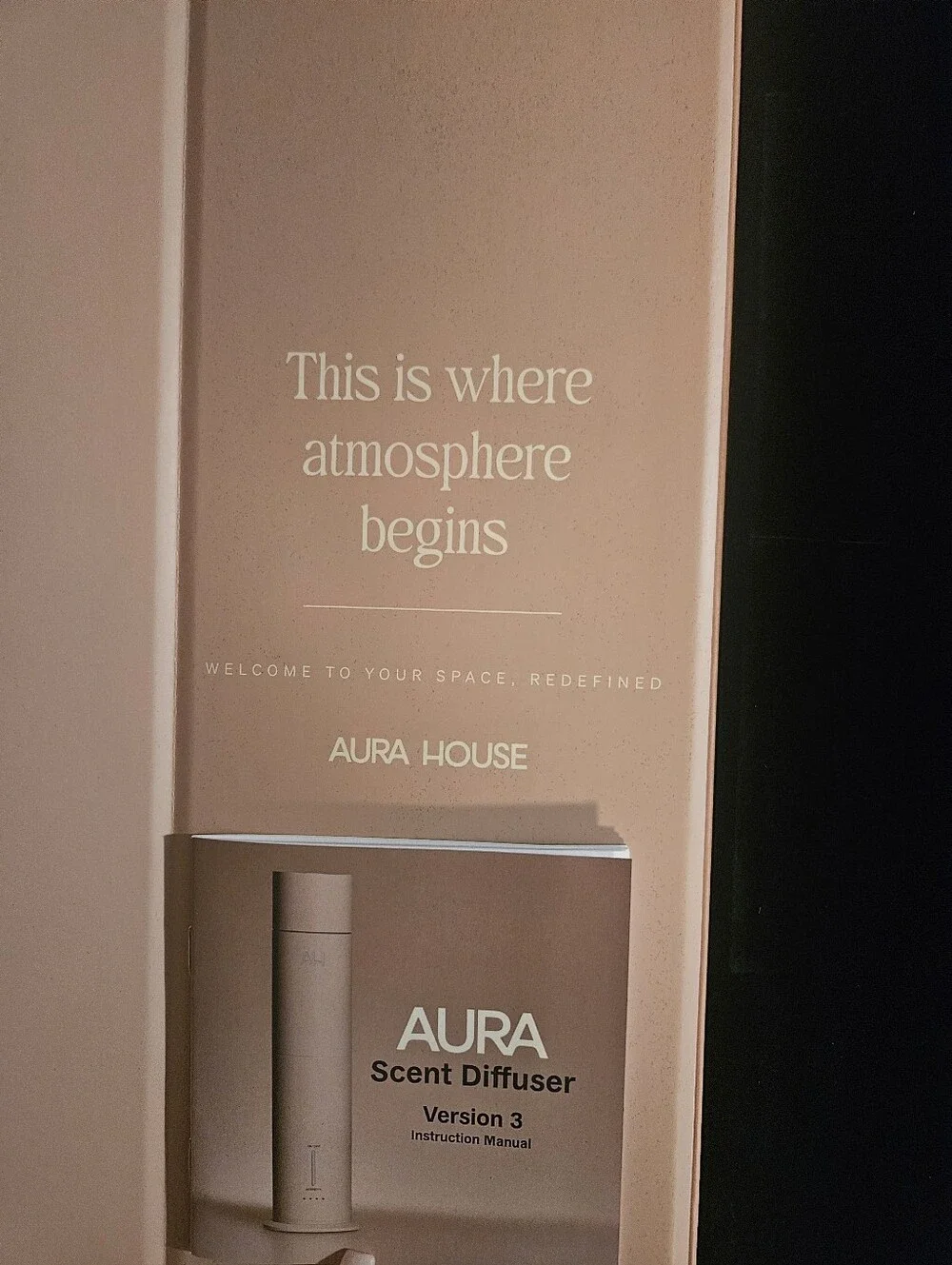 The Aura Scent Diffuser - White with Rose Gold Accents